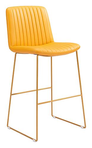 Mode Bar Chair Yellow (Set of 2) by Zuo Modern