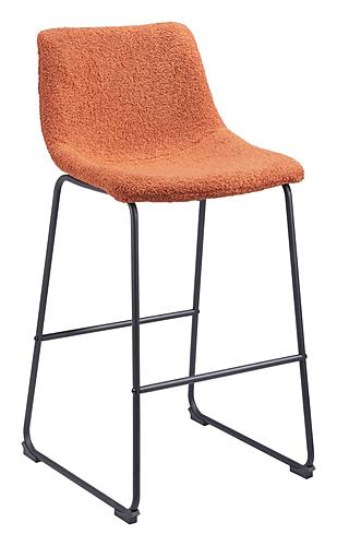 Smart Bar Chair Burnt Orange (Set of 2) by Zuo Modern