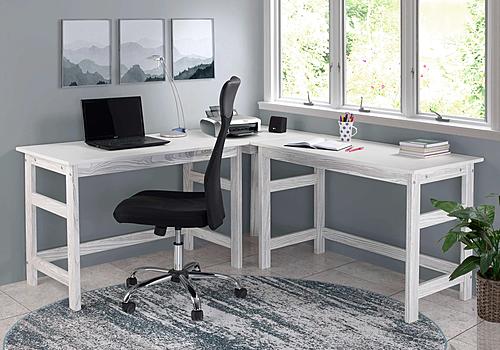 Solid Wood Corner Desk (KD) Aspen by Innovations