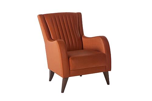 Piero Hande Orange Accent Chair by Bellona
