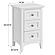 McKenzie Small 3-Drawer Nightstand, Snowbound by Whittier Wood Furniture