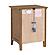McKenzie 3-Drawer Nightstand, Pecan by Whittier Wood Furniture