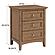 McKenzie 3-Drawer Nightstand, Pecan by Whittier Wood Furniture