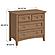 McKenzie 4-Drawer Nightstand, Pecan by Wittier Wood Furniture