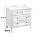 McKenzie 4-Drawer Nightstand, Snowbound by Wittier Wood Furniture