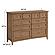 McKenzie 10-Drawer Dresser, Pecan by Wittier Wood Furniture