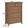 McKenzie 6-Drawer Chest, Pecan by Whittier Wood Furniture