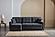 Mocca Fabric Reversible Queen Sleeper Storage Sectional (Dupont Anthracite) by Bellona