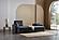 Mocca Fabric Reversible Queen Sleeper Storage Sectional (Dupont Anthracite) by Bellona