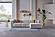 Picasso Oscar White Sectional Sofa by Bellona