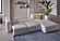 Picasso Oscar White Sectional Sofa by Bellona