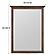 McKenzie Beveled Mirror, Java by Whittier Wood Furniture