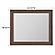 McKenzie Rectangular Mirror, Java by Whittier Wood Furniture