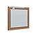 McKenzie Rectangular Mirror, Pecan by Whittier Wood Furniture