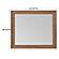McKenzie Rectangular Mirror, Pecan by Whittier Wood Furniture