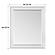 McKenzie Rectangular Mirror, Snowbound by Whittier Wood Furniture