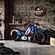 Red, White and Blue Motorcycle Bar by Jofran