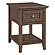 McKenzie Chair Side Table, Java by Wittier Wood Furniture