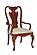 Cherry Grove Splat Back Arm Chair-kd (Set of 2) by American Drew