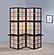 Iggy 4-panel Folding Screen with Removable Shelves Tan and Cappuccino 900166 by Coaster