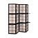 Iggy 4-panel Folding Screen with Removable Shelves Tan and Cappuccino 900166 by Coaster