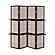 Iggy 4-panel Folding Screen with Removable Shelves Tan and Cappuccino 900166 by Coaster