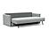 Tripi Sleek Sofa Bed (Queen Size) Melange Light Gray by Innovation Living