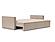 Newilla Slim Sofa Bed (Full Size) Adario Taupe by Innovation Living
