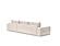 Newilla Wide Sofa Bed w/Lounger Adario Basmati by Innovation Living