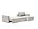 Newilla Slim Sofa Bed w/Lounger Adario Fog by Innovation Living
