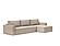 Newilla Standard Sofa Bed w/Lounger Adario Taupe by Innovation Living