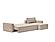 Newilla Standard Sofa Bed w/Lounger Adario Taupe by Innovation Living