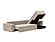 Newilla Wide Sofa Bed w/Lounger Adario Taupe by Innovation Living