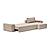 Newilla Wide Sofa Bed w/Lounger Adario Taupe by Innovation Living