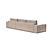 Newilla Wide Sofa Bed w/Lounger Adario Taupe by Innovation Living