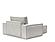 Newilla Wide Lounger Chair Adario Fog by Innovation Living