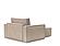 Newilla Standard Lounger Chair Adario Taupe by Innovation Living