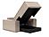 Newilla Wide Lounger Chair Adario Taupe by Innovation Living