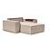 Newilla Wide Lounger Chair Adario Taupe by Innovation Living