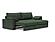 Vilander Sofa Bed w/Cushion Arms (Full Size) Avella Pine Green by Innovation Living
