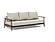 Caluma Quilt Sofa Bed (Full Size) Mixed Dance Natural, Smoked Oak Legs by Innovation