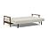 Caluma Quilt Sofa Bed (Full Size) Mixed Dance Natural, Smoked Oak Legs by Innovation