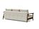 Caluma Quilt Sofa Bed (Full Size) Mixed Dance Natural, Smoked Oak Legs by Innovation