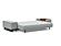 Grand Deluxe Excess Sofa Bed (Queen Size) Melange Light Gray by Innovation Living