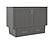 Nantucket Murphy Bed (Chest Bed) Gray by Atlantic