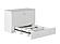 Southampton Murphy Bed (Chest Bed) White by Atlantic