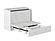 Southampton Murphy Bed (Chest Bed) White by Atlantic
