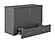 Southampton Murphy Bed (Chest Bed) Antique Gray by Atlantic