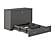Southampton Murphy Bed (Chest Bed) Antique Gray by Atlantic