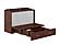 Hamilton Murphy Bed (Chest Bed) Antique Walnut by Atlantic